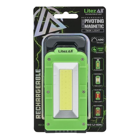 LITEZALL Rechargeable Pivot Work Light LA-PVTWLRCH-12